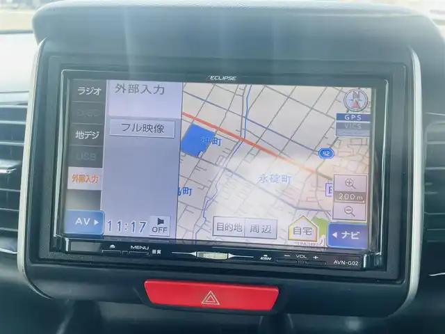 ホンダ Ｎ ＢＯＸ カスタム G Lパッケージ 熊本県 2013(平25)年 17.4万km クリスタルブラックパール 社外ナビ/・AM/FM/CD/DVD/・フルセグTV/・バックカメラ/片側パワースライドドア/横滑り防止装置/ステアリングスイッチ/オートライト/フォグランプ/電動格納ミラー/ウインカーミラー/ドアバイザー/純正フロアマット/純正アルミホイール/プッシュスタート/スペアキー