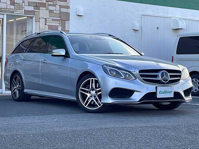 メルセデス・ベンツ Ｅ３５０ ブルーテックワゴンアバンギャルド 徳島県 2014(平26)年 13.3万km イリジウムシルバー 純正ナビ/（Bluetooth/フルセグ/CD/DVD/AM/FM/USB）/アラウンドビューモニター/黒革シート/追従式クルーズコントロール/パワーシート/メモリー機能/シートヒーター/BSM/LKA/クリアランスソナー/アランションアシスト/LEDヘッドライト/オートライト/ETC/前後ドライブレコーダー/スタッドレスタイヤ積込/プッシュスタート/スマートキー