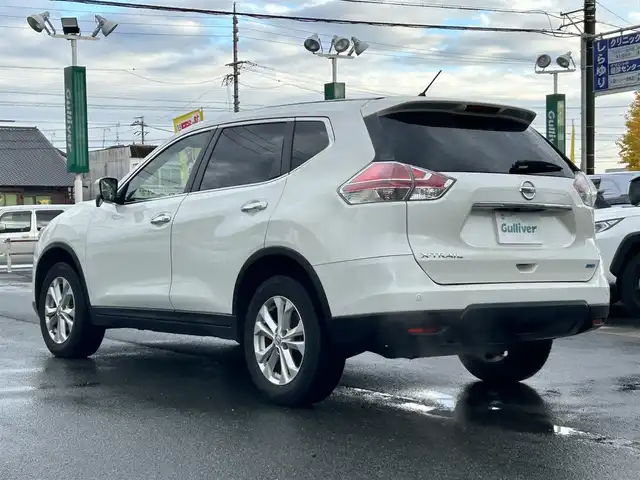 日産 エクストレイル 20X エマージェンシーブレーキ 愛知県 2016(平28)年 12万km ブリリアントホワイトパール 純正メモリナビ/ワンセグテレビ/バックカメラ/Bluetooth/アイドリングストップ/ウィンカーミラー/プッシュスタート/ビルトインETC/レザーステアリング/シートヒーター/カプロンシート