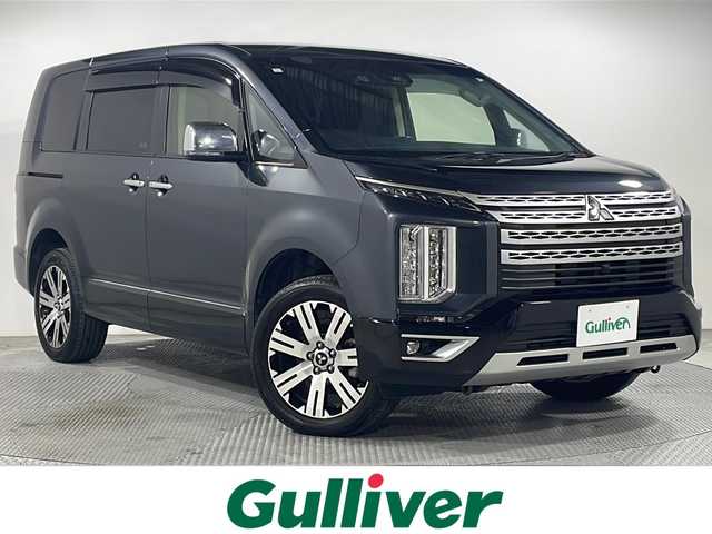 三菱 デリカＤ：５ P 広島県 2023(令5)年 2.2万km グラファイトグレーメタリック/ブラックマイカ カロッツェリア9V型ナビ（AVIC-RQ822-D）/マルチアラウンドモニター/両側パワースライドドア/パワーバックドア/パワーシート/シートヒーター/ステアリングヒーター/パドルシフト/電動パーキングブレーキ/オートブレーキホールド/e-Assist/・衝突軽減ブレーキ/・車線逸脱警報/・レーダークルーズコントロール/・オートマチックハイビーム/・誤発進抑制機能（前進時）/・ブラインドスポットモニター/・リヤクロストラフィックアラート/LEDヘッドランプ/純正18インチAW/ETC