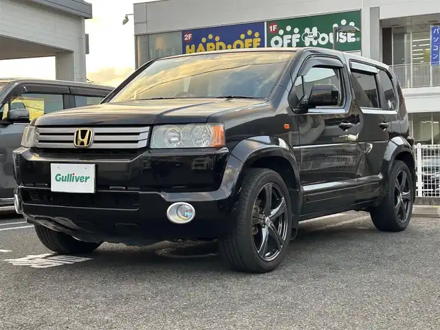 ホンダ クロスロード 18L HID エディション 長崎県 2008(平20)年 17.3万km ナイトホークブラックパール ワンオーナー/純正オーディオ(FM/AM/CD)/ETC/純正フロアマット/社外R18アルミホイール/3列シート/前方ドライブレコーダー/オートライト/ABS/リモコンキー/保証書