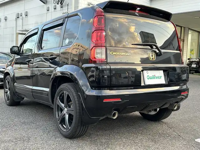 ホンダ クロスロード 18L HID エディション 長崎県 2008(平20)年 17.3万km ナイトホークブラックパール ワンオーナー/純正オーディオ(FM/AM/CD)/ETC/純正フロアマット/社外R18アルミホイール/3列シート/前方ドライブレコーダー/オートライト/ABS/リモコンキー/保証書