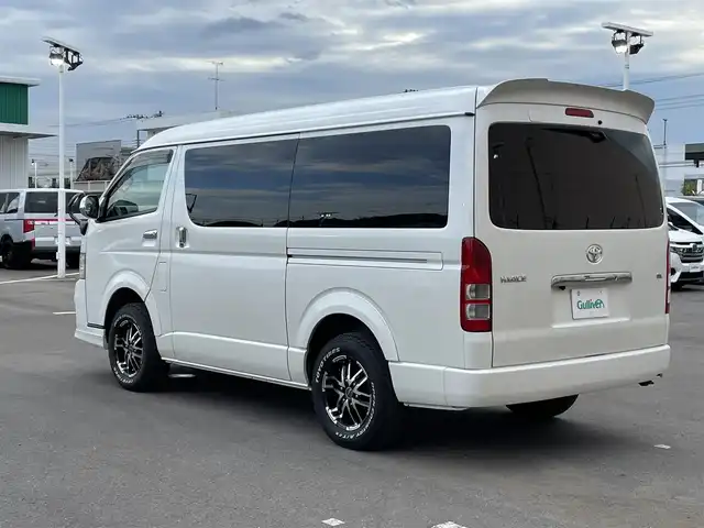トヨタ ハイエース GL ロング 東京都 2012(平24)年 11.3万km ホワイトパールクリスタルシャイン 社外ナビ(AVIC-MRZ09)/CD/DVD/TV/BT/スタッドレスタイヤ積込/リモコンキー/スペアキー/１００V電源/バックカメラ/ETC/純正フロアマット/片側パワースライドドア/社外16アルミホイール（MKWホイール）/純正HIDヘッドライト/フォグランプ