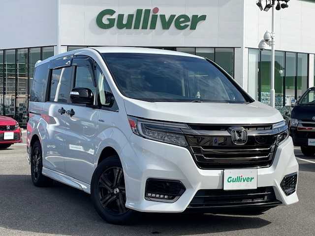 ホンダ ステップワゴン スパーダ ハイブリッドG EX HセンシングBスタイ 長崎県 2019(令1)年 5.2万km プラチナホワイトパール 純正9インチメモリナビ/CD/DVD/BT/USB/HDMI/フルセグTV/バックカメラ/ホンダセンシング/レーダークルーズコントロール/レーンキープアシスト/両側パワースライドドア/ハーフレザーシート/前席シートヒーター/シーケンシャルウィンカー/ビルトインETC