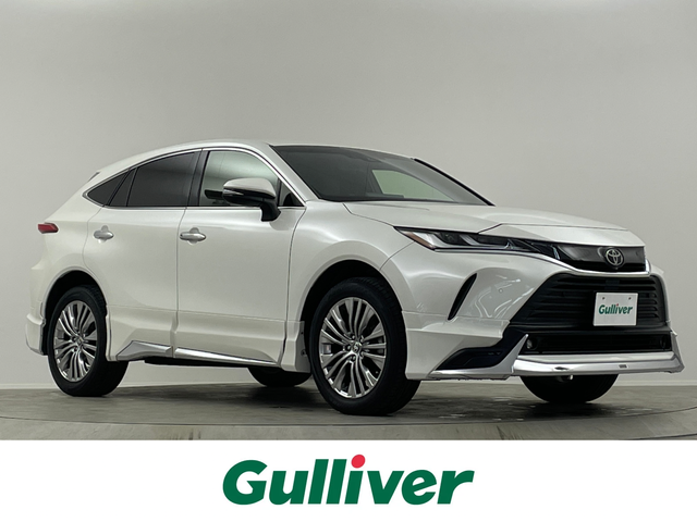 トヨタ ハリアー G 埼玉県 2022(令4)年 3.6万km ホワイトパールクリスタルシャイン 純正8型ナビ モデリスタエアロ バックカメラ ビルトインETC　ドライブレコーダー　デジタルインナーミラー　フルセグTV　Bluetooth　追従走行　パワーシート　電動リアゲート　ＭＴモード付AT　LEDヘッドライト　