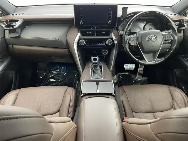 トヨタ ハリアー G 埼玉県 2022(令4)年 3.6万km ホワイトパールクリスタルシャイン 純正8型ナビ モデリスタエアロ バックカメラ ビルトインETC　ドライブレコーダー　デジタルインナーミラー　フルセグTV　Bluetooth　追従走行　パワーシート　電動リアゲート　ＭＴモード付AT　LEDヘッドライト　