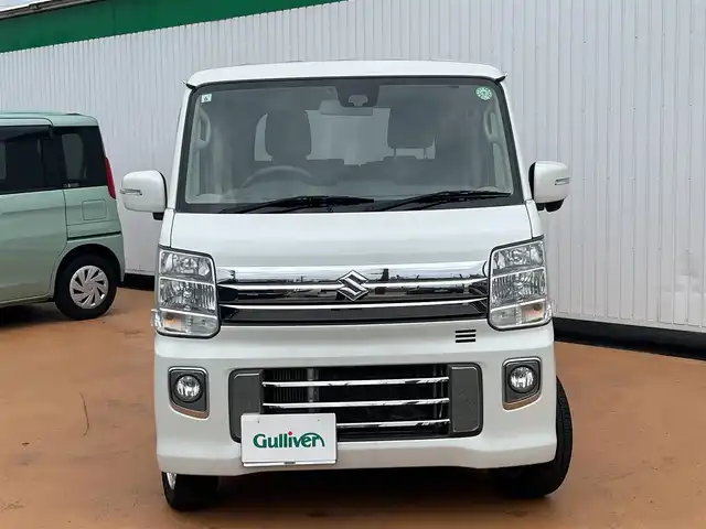 スズキ エブリィ ワゴン PZターボ スペシャル 三重県 2015(平27)年 8.3万km パールホワイト 標準ルーフ/レーダーブレーキサポート/誤発進抑制機能/エマージェンシーストップシグナル/両側パワースライドドア/電動オートストップ/HIDヘッドランプ/オートライト/電動オート格納機能付きドアミラー/14インチアルミホイール/オートエアコン/リヤヒーター/社外ナビTV