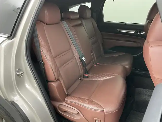 マツダ ＣＸ－８ XD エクスクルーシブモード 岡山県 2022(令4)年 5.1万km プラチナクォーツメタリック 純正10.25インチナビ/（CD/DVD/BT/Carplay/TV/HDMI)/全周囲カメラ/BOSEサウンドシステム/フリップダウンモニター/CD/DVDデッキ/ブラウンレザーシート/シートベンチレーション/パワーシート/LEDヘッドライト/オートライト/フォグランプ/マツダセーフティーサポカーS/ルーフレール/電動リアゲート/スペアキー１個