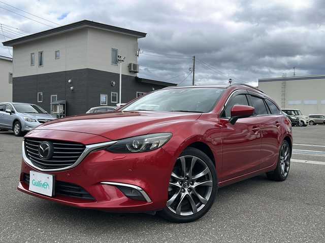 マツダ アテンザ ワゴン XD Lパッケージ 秋田県 2016(平28)年 6.5万km ソウルレッドプレミアムメタリック ワンオーナー/純正メモリナビ/純正CD/DVD、BT、TV/純正19インチアルミ/４WD/BOSEスピーカー/前後コーナーセンサー/ETC/ドライブレコーダー/スペアキー