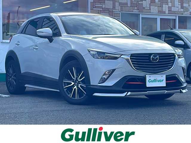 マツダ ＣＸ－３ XD プロアクティブ 徳島県 2017(平29)年 10.7万km セラミックM 純正SDナビ/（ラジオ/フルセグ/DISC/USB/BT/AUX）/ターボ/ブラインドスポットモニター/エアロ/（フロント/サイド/リアスポイラー）/半革シート/追従式クルーズコントロール/純正18AW/LEDヘッドライト/フォグライト/純正フロアマット/ETC/オートライト/スペアキー