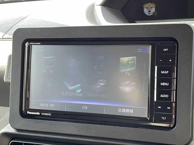 ダイハツ タント X 福岡県 2019(令1)年 7.9万km ブラックマイカメタリック ・純正ナビ　フルセグ　DVD再生機能/・バックカメラ/・左側ーパワースライドドア/・スマートキー/・サイドエアバック/・プッシュスタートエンジン/・LEDヘッドライト