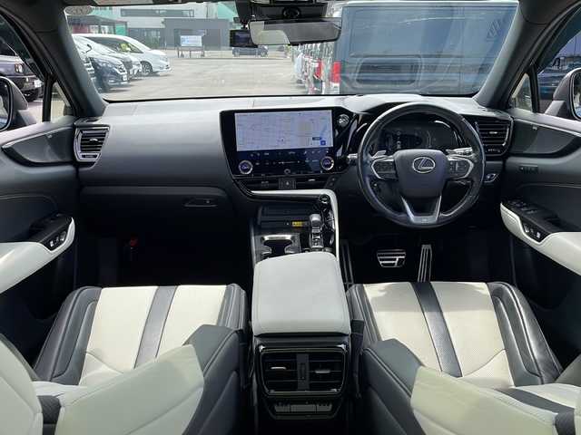 レクサス ＮＸ 350h Fスポーツ 道北・旭川 2021(令3)年 7.2万km グラファイトブラックガラスフレーク ・寒冷地仕様/・MOP/マークレビンソンプレミアムサラウンドシステム/パノラマルーフ/ルーフレール/パノラミックビューモニター/３眼LEDヘッドライト/非常時給電システム/デジタルインナーミラ/後席電動格納/LEXUSロゴ入りブレーキキャリバー/置くだけ充電/・14インチ純正ディスプレイオーディオ/・CD/DVD/TV/BT/USB/・前席パワーシートエアシート/全席シートヒーター/・前後コーナーセンサー/・LexusSafetySystem＋/プリクラッシュセーフティ/レーダークルーズコントロール/レーントレーシングアシスト/アダプティブハイビームシステムetc.../・ミラーヒーター/・ワイパーデアイサー/・ヘッドライトウォッシャー/・バックフォグ/・運転席メモリーシート/・電動リアゲート/・ステアリングヒーター/・ドライブレコーダー/・ETC/・保証書・取説/・スペアキー2本/・禁煙車