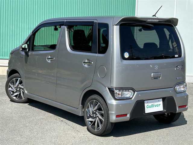 スズキ ワゴンＲ カスタムＺ HYBRID ZX 福岡県 2022(令4)年 4.8万km スチールシルバーM 純正KENWOODナビ（BT/フルセグ/CD/iPod)/レーダークルーズコントロール/LEDヘッドライト/オートライト/D席シートヒーター/純正15インチAW/アイドリングストップ/横滑り防止装置/コーナーセンサー/レーンキープアシスト/盗難防止装置/衝突軽減システム/USB入力端子/スマートキー/ETC/保証書/取扱説明書