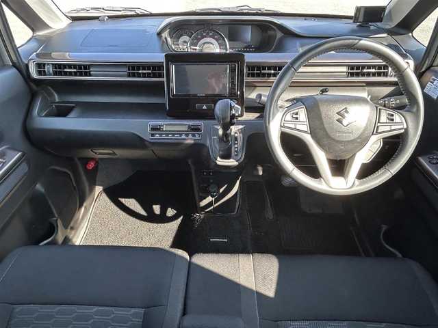 スズキ ワゴンＲ カスタムＺ HYBRID ZX 福岡県 2022(令4)年 4.8万km スチールシルバーM 純正KENWOODナビ（BT/フルセグ/CD/iPod)/レーダークルーズコントロール/LEDヘッドライト/オートライト/D席シートヒーター/純正15インチAW/アイドリングストップ/横滑り防止装置/コーナーセンサー/レーンキープアシスト/盗難防止装置/衝突軽減システム/USB入力端子/スマートキー/ETC/保証書/取扱説明書