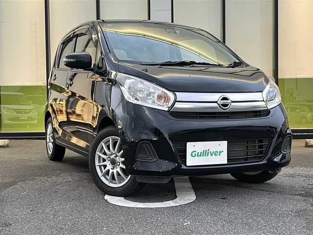 日産 デイズ X 岐阜県 2018(平30)年 6.2万km ブラック 社外メモリナビ(CD/DVD/BT/SD/FM/AM）/フルセグ/全周囲カメラ/衝突軽減/アイドリングストップ/D席シートヒーター/社外14インチアルミ/横滑り防止/レベライザー/スマートキー/プッシュスタート/ステアリングスイッチ/電格ウィンカーミラー/純正フロアマット/純正ドアバイザー/サマータイヤ×4（社外ホイール）
