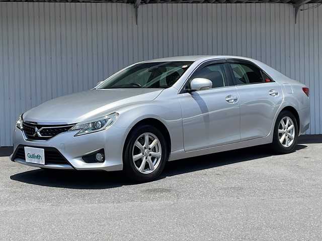 トヨタ マークＸ 250G Fパッケージ 長野県 2013(平25)年 2.5万km シルバーM 純正メモリナビTV/バックカメラ/ETC/純正１６インチアルミ/HIDヘッドライト/フォグランプ/純正フロアマット/カーテンエアバッグ