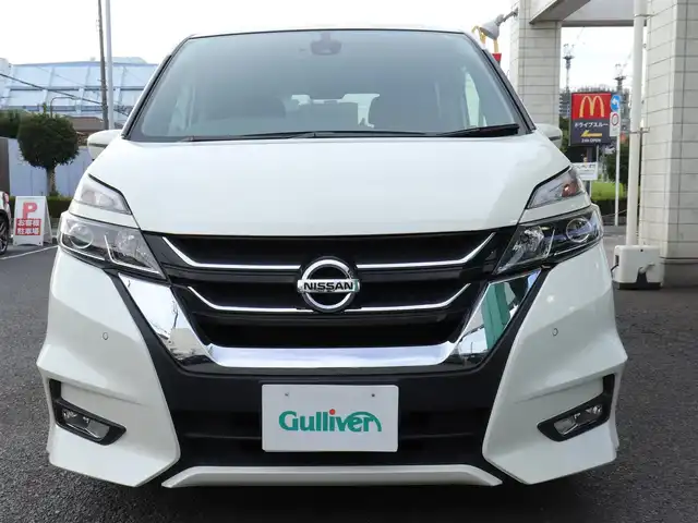 日産 セレナ ハイウェイスター Vセレクション 神奈川県 2017(平29)年 5.3万km ブリリアントホワイトパール ワンオーナー/純正メモリナビ/フルセグテレビ/バックカメラ/アラウンドビューモニター/アイドリングストップ/ウィンカーミラー/ドアバイザー/プッシュスタート/両側ハンズフリーパワースライドドア/ETC/ステアリングスイッチ/シートバックポケット(D/N席)/保証書/取説/スペアキー/記録簿(R2.4)