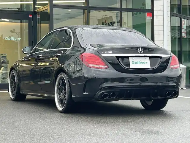 メルセデス・ベンツ Ｃ１８０ アバンギャルド AMGライン 愛媛県 2014(平26)年 6.8万km オブシディアンブラック パナメリカーナグリル/ＢＲＡＢＵＳフロントリップ/Ｃａｒｌｓｓｏｎ２０インチＡＷ/アテンションアシスト/レーンキープ/純正ナビ/フルセグTV/Bluetooth/バックカメラ/ハーフレザーシート/パワーシート/シートヒーター/ＢＳＭ/パドルシフト/オレンジキャリパーカバー/ステアリングアシスト/革巻きステアリング/パドルシフト/電動格納ミラー/オートライト/LEDヘッドライト/前方ドライブレコーダー/プッシュスタート