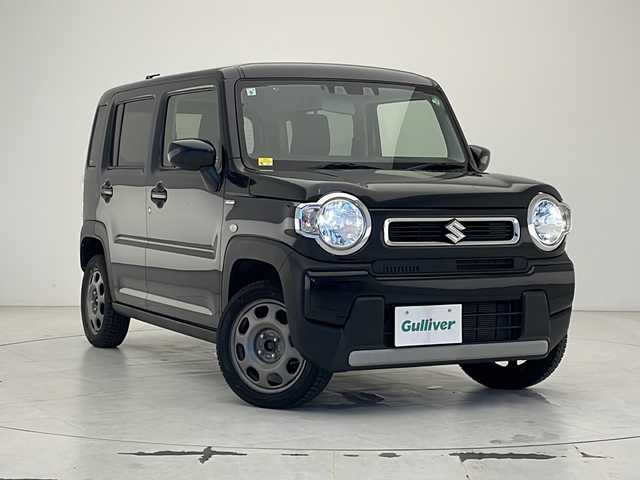 スズキ ハスラー HYBRID G 沖縄県 2021(令3)年 5万km ブルーイッシュブラックパール3 社外ナビ(AVIC-RZ99)/（フルセグＴＶ　DVD　Bluetooth接続）/ETC/シートヒーター/ステアリングスイッチ/デュアルカメラブレーキサポート/スマートキー/プッシュスタート/レザー調シートカバー/社外LEDヘッドライト/オートライト/オートマチックハイビーム/保証書