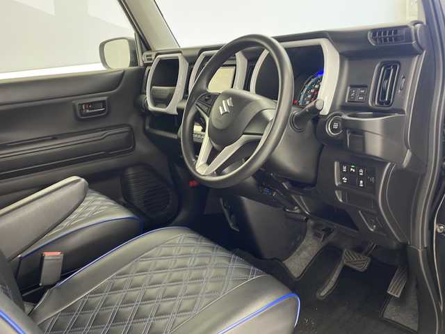 スズキ ハスラー HYBRID G 沖縄県 2021(令3)年 5万km ブルーイッシュブラックパール3 社外ナビ(AVIC-RZ99)/（フルセグＴＶ　DVD　Bluetooth接続）/ETC/シートヒーター/ステアリングスイッチ/デュアルカメラブレーキサポート/スマートキー/プッシュスタート/レザー調シートカバー/社外LEDヘッドライト/オートライト/オートマチックハイビーム/保証書