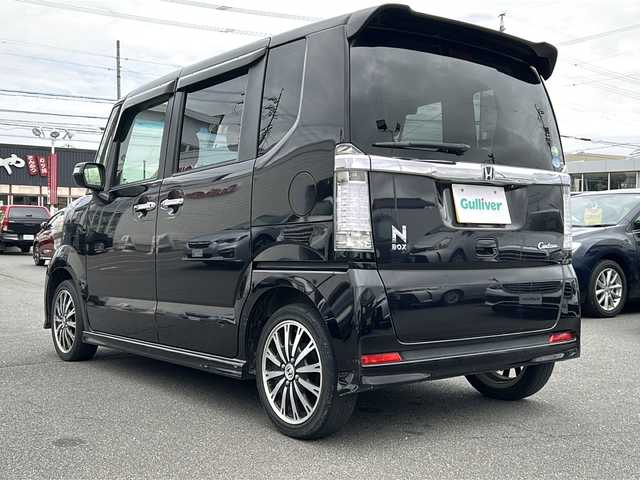 ホンダ Ｎ ＢＯＸ カスタム G ターボSSパッケージ 長野県 2015(平27)年 14.6万km プレミアムゴールドパープルパール ・純正7インチメモリーナビゲーション/CD Bluetooth/・バックカメラ/・ETC/・両側パワースライドドア/・アイドリングストップ/・横滑り防止装置/・HIDヘッドライト/・オートライト/・エンジンスターター/・純正15インチアルミホイール/・クルーズコントロール/・パドルシフト