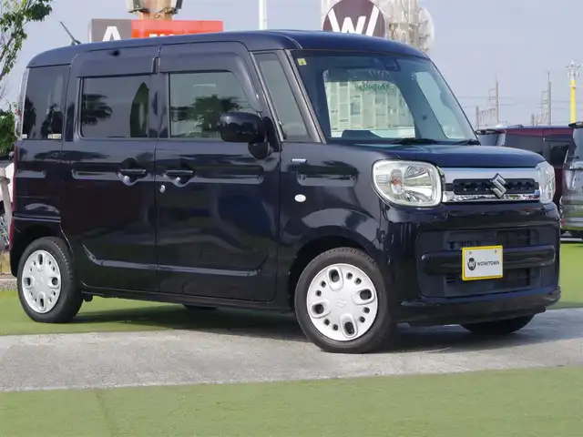 スズキ スペーシア HYBRID X 千葉県 2018(平30)年 5.1万km ブルーイッシュブラックパール3 スズキセーフティサポート/両側パワースライドドア/社外メモリーナビ/ワンセグTV/【DVD/CD再生機能　Bluetooth接続】/バックカメラ/運転席シートヒーター/ETC/リアコーナーセンサー/携帯リモコン