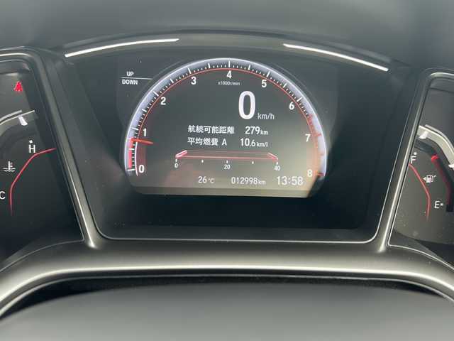 ホンダ シビック ハッチバック 富山県 2020(令2)年 1.3万km オブシダンブルーパール ワンオーナー/純正メモリーナビ(VXM-214VFi)/フルセグテレビ/Bluetooth/バックカメラ/ドライブレコーダー（前後）/ビルトインETC2.0/アイドリングストップ/電動格納ウィンカーミラー/ACC/プッシュスタート/オートライト/パワーシート（D/N）/レーンキープアシスト/横滑り防止/衝突軽減/シートヒーター（D/N）/無限エアロ/保証書・取説・ナビ取説/スマートキー（スマートキー）