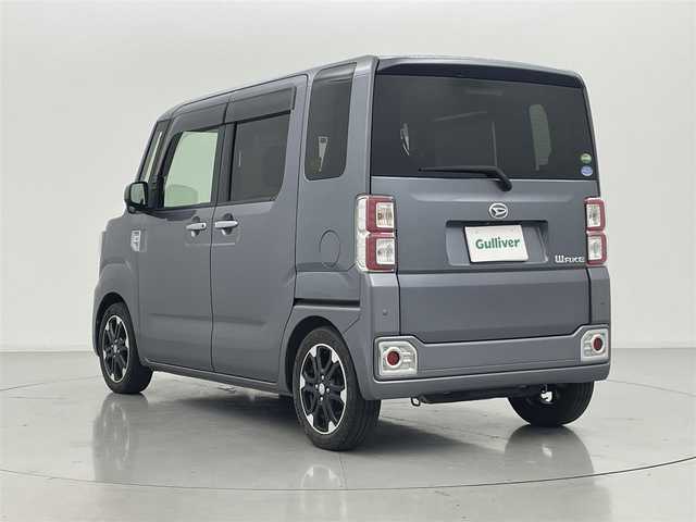 ダイハツ ウェイク G ターボ リミテッド SAⅢ 熊本県 2018(平30)年 7.7万km タングステングレーM ワンオーナー　/禁煙車　/純正ナビ（ＣＤ・ＤＶＤ・フルセグ・ＢＴ・ＵＳＢ・ＨＤＭＩ）/全周囲カメラ　/両側パワースライドドア　/衝突軽減ブレーキ　/横滑り防止　/アイドリングストップ/電動格納ミラー/純正フロアマット/純正１５インチAW/オートエアコン　/オートライト/LEDヘッドライト/フォグライト/スマートキー/プッシュスタート/スペアキー1本/保証書/取扱説明書