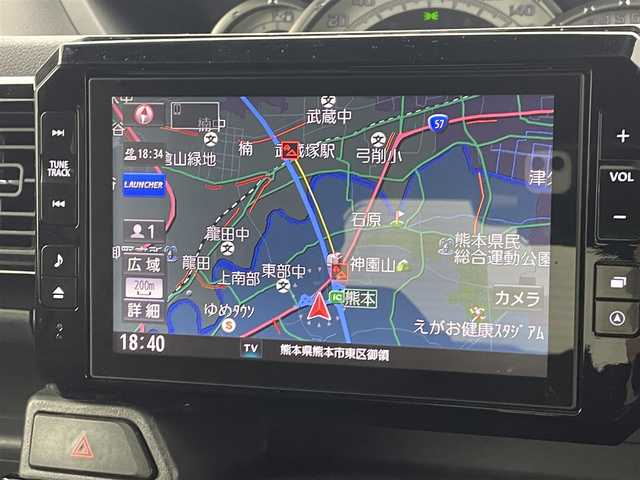 ダイハツ ウェイク G ターボ リミテッド SAⅢ 熊本県 2018(平30)年 7.7万km タングステングレーM ワンオーナー　/禁煙車　/純正ナビ（ＣＤ・ＤＶＤ・フルセグ・ＢＴ・ＵＳＢ・ＨＤＭＩ）/全周囲カメラ　/両側パワースライドドア　/衝突軽減ブレーキ　/横滑り防止　/アイドリングストップ/電動格納ミラー/純正フロアマット/純正１５インチAW/オートエアコン　/オートライト/LEDヘッドライト/フォグライト/スマートキー/プッシュスタート/スペアキー1本/保証書/取扱説明書