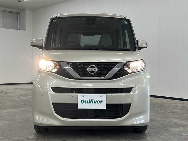 日産 ルークス X 長崎県 2021(令3)年 1.3万km フローズンバニラパール ワンオーナー/スマートキー２個/プッシュスタート/エマージェンシーブレーキ/車線逸脱警報/片側パワースライドドア/ アラウンドビューモニター/社外7インチSDナビ/・フルセグ/CD/DVD/BTオーディオ/・SD録音/ETC/前後ドライブレコーダー/前後ソナー/ステアリモコン/フロアマット/ドアバイザー/アイドルストップ/新車時保証書/車両取説
