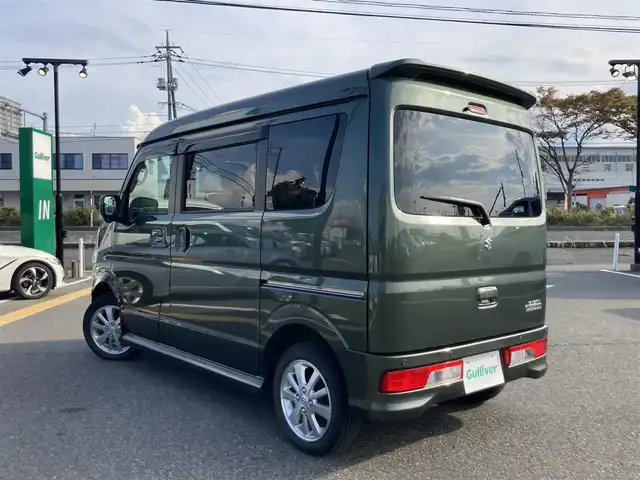 スズキ エブリィ ワゴン PZターボ 鳥取県 2021(令3)年 1.6万km クールカーキPM ターボ車/純正ナビ/フルセグ/DVD/CD/BT/バックカメラ/デュアルカメラブレーキ/レーンキープアシスト/後方クリアランスソナー/片側パワースライドドア/ETC/ステアリングスイッチ/キセノンヘットライト/オートハイビーム/純正14インチアルミホイール/プッシュエンジンスタート