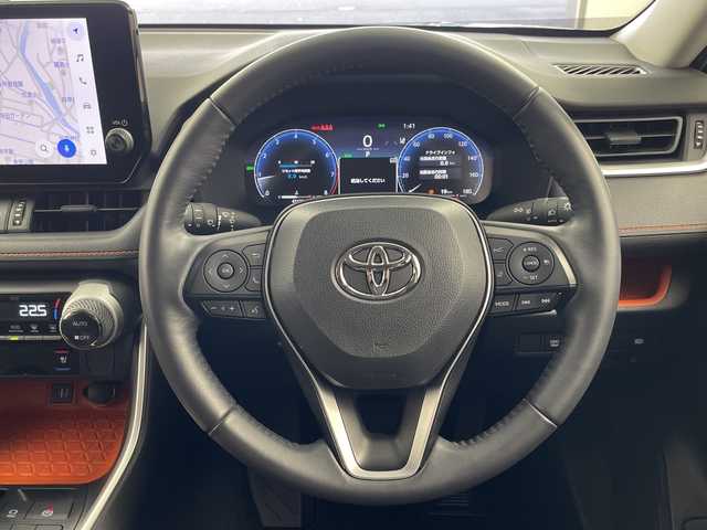 トヨタ ＲＡＶ４ アドベンチャー 岐阜県 2022(令4)年 4.2万km アティチュードブラックマイカ 純正10.5インチディスプレイオーディオナビ/(Bluetooth/フルセグTV/USB/AppleCarPlay)/バックカメラ/ブラインドスポットモニター/デジタルインナーミラー/プリクラッシュセーフティー/レーンキープアシスト/レーダークルーズコントロール/コーナーセンサー/レザーシート/シートヒーター/エアシート/パワーシート/シートメモリー/ハンドルヒーター/ドライブレコーダー/ビルトインETC/革巻きステアリング/純正フロアマット/純正アルミホイール/純正ドアバイザー