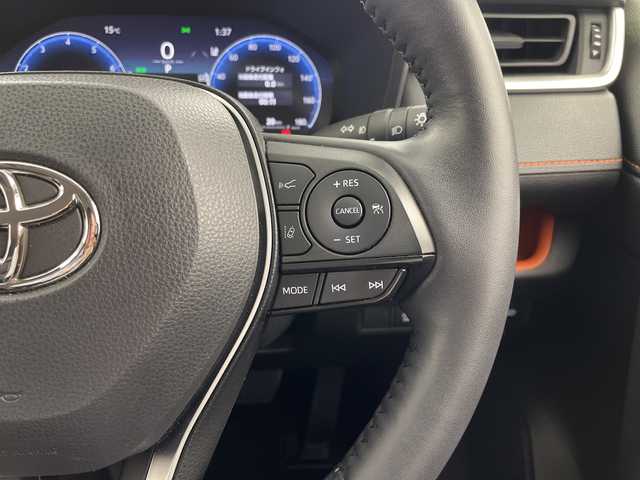 トヨタ ＲＡＶ４ アドベンチャー 岐阜県 2022(令4)年 4.2万km アティチュードブラックマイカ 純正10.5インチディスプレイオーディオナビ/(Bluetooth/フルセグTV/USB/AppleCarPlay)/バックカメラ/ブラインドスポットモニター/デジタルインナーミラー/プリクラッシュセーフティー/レーンキープアシスト/レーダークルーズコントロール/コーナーセンサー/レザーシート/シートヒーター/エアシート/パワーシート/シートメモリー/ハンドルヒーター/ドライブレコーダー/ビルトインETC/革巻きステアリング/純正フロアマット/純正アルミホイール/純正ドアバイザー