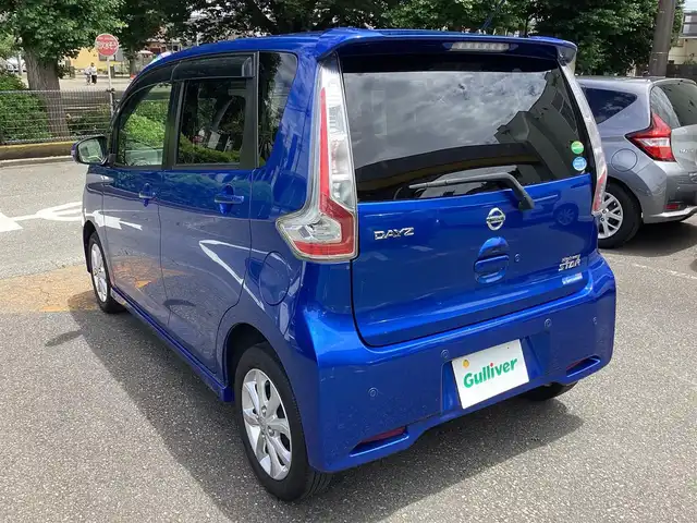 日産 デイズ ハイウェイスターX 神奈川県 2018(平30)年 7.9万km オーシャンブルーP ワンオーナー/純正ナビゲーション/CD/Bluetooth/フルセグTV/アラウンドビューモニター/横滑り防止装置/レーンキープアシスト/衝突被害軽減ブレーキ/プッシュスタート/スマートキー/保証書、取扱説明書