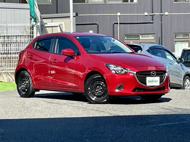 マツダ デミオ 13S 宮城県 2015(平27)年 6.4万km ソウルレッドプレミアムメタリック ワンオーナー/純正メモリナビ/FM/AM/BT/USB/AUX/バックカメラ/ステアリングスイッチ/MTモード搭載/社外アルミ夏タイヤ14インチ/スチール冬タイヤ15インチ/純正フロアマット/横滑り防止装置/衝突被害軽減システム/アイドリングスイッチ/ヘッドランプレベライザー/電動格納ミラー/プッシュスタート/保証書・記録簿・取扱説明書