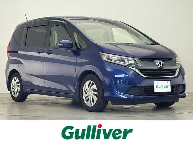 ホンダ フリード G 滋賀県 2018(平30)年 6.4万km コバルトブルーパール 禁煙車/福祉車両/助手席リフトアップシート/純正SDナビ/・CD/DVD/Bluetooth/ワンセグ/バックカメラ/LEDヘッドライト/アクティブコーナリングライト/両側自動スライドドア/ETC/スマートキー/コンフォートパッケージ/Cパッケージ