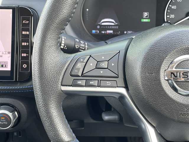 日産 キックス オーテック 宮崎県 2022(令4)年 2.7万km 紺Ⅱ ETC/Bluetooth接続/全方位カメラ/バックカメラ/純正フルセグテレビ/プロパイロット/ドライブレコーダー/USB入力端子/スマートキー/プッシュスタート/純正17インチアルミホイール/ステアリングヒーター/シートヒーター/インテリジェントクルーズコントロール/DVD再生/LEDヘッドライト
