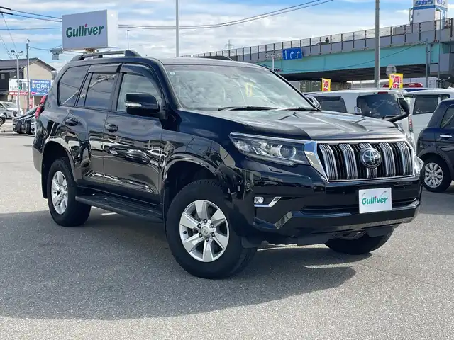 トヨタ ランドクルーザー プラド TX 石川県 2019(令1)年 3.3万km ブラック ４WD/純正メモリーナビ/CD/DVD/フルセグTV/バックカメラ/LEDヘッドライト/ETC/クリアランスソナー/トヨタセーフティセンス/レーダークルーズ/純正アルミホイール/ルーフレール/ドライブレコーダー/スマートキー/プッシュスタート/保証書