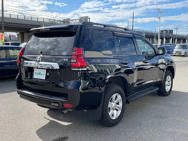 トヨタ ランドクルーザー プラド TX 石川県 2019(令1)年 3.3万km ブラック ４WD/純正メモリーナビ/CD/DVD/フルセグTV/バックカメラ/LEDヘッドライト/ETC/クリアランスソナー/トヨタセーフティセンス/レーダークルーズ/純正アルミホイール/ルーフレール/ドライブレコーダー/スマートキー/プッシュスタート/保証書