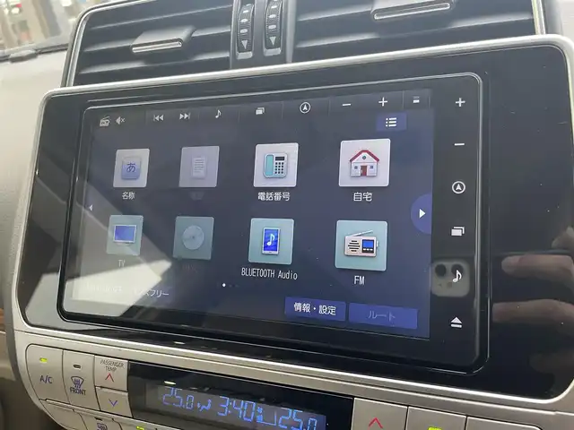 トヨタ ランドクルーザー プラド TX Lパッケージ 香川県 2023(令5)年 0.9万km ホワイトパールクリスタルシャイン 純正ナビ/【Bluetooth/DVD/CD】/フルセグテレビ/バックカメラ/シートヒーター/エアシート/パワーシート/プッシュスタート/オートマチックハイビーム/ETC/純正フロアマット