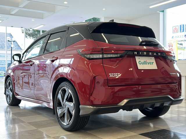 日産 オーラ G レザーエディション 岐阜県 2021(令3)年 2.7万km ガーネットレッド/スーパーブラック 2トーン Pro PILOT/BOSEプレミアムサウンド/置くだけ充電/純正ナビゲーション/アラウンドビューモニター/AppleCarPlay/フルセグテレビ/Bluetooth/USB接続/ETC2.0/インテリジェントクルーズコントロール/デジタルインナーミラー/ブラインドスポットモニター/オートエアコン/革シート/プッシュスタート/スマートキー/純正フロアマット/純正アルミホイール/前後コーナーセンサー/LEDヘッドライト/オートライト/オートマチックハイビーム