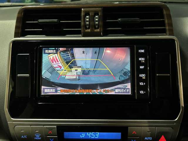 トヨタ ランドクルーザー プラド TX 神奈川県 2019(平31)年 5.1万km ブラック ワンオーナー/純正ナビ（CD/DVD/FM/AM/SD/BT/フルセグTV)/バックカメラ/前方ドライブレコーダー/ETC2.0/レーダークルーズコントロール/レーンキープアシスト/プリクラッシュ/前後コーナーセンサー/横滑り防止装置/純正フロアマット/社外アルミホイール/ルーフレール/ドアバイザー/両側サイドステップ/サイドアンダーミラー/フォグランプ/オートライト/ISOFIX/スペアキー×１/保証書/取扱説明書