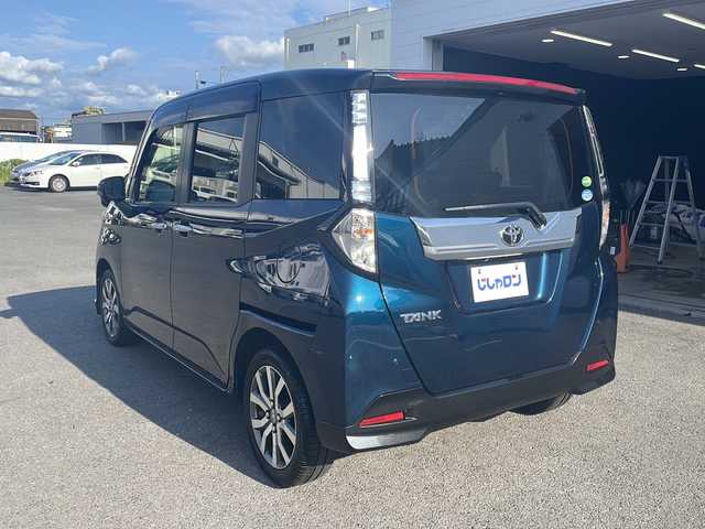 トヨタ タンク カスタムG－T 熊本県 2017(平29)年 4.4万km ブラックマイカメタリック/レーザーブルークリスタルシャイン 2トーン (株)IDOMが運営する【じしゃロン熊本店】の自社ローン専用車両になりますこちらは現金またはオートローンご利用時の価格です。自社ローンご希望の方は別途その旨お申付け下さい/ワンオーナー　/純正ナビ　/バックカメラ　/ビルトインＥＴＣ　/両側パワースライドドア　/クルーズコントローラー　/ＬＥＤヘッドライト　/社外ドライブレコーダー　/衝突被害軽減ブレーキ　/Ｗエアバッグ
