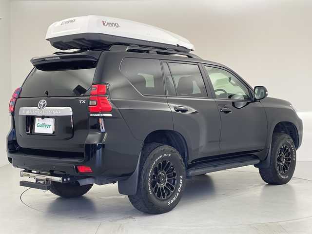 トヨタ ランドクルーザー プラド TX 愛知県 2022(令4)年 4.2万km ブラック ワンオーナー/ALPINE9型ナビ・フルセグＴＶ/バックカメラ/2インチリフトアップ/XELF 17インチAW/ホワイトレタータイヤ/LEDヘッドライト/ETC/スマートキー/レーダークルーズ/ルーフレール
