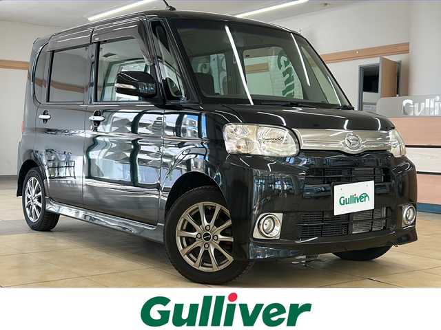 ダイハツ タント G 道央・札幌 2012(平24)年 11.1万km ブラックマイカメタリック ・4WD/・純正ナビ/フルセグTV/DVD/CD/SD/BT/・左側パワースライドドア/・社外エンジンスターター/・アイドリングストップ/・ETC/・フロントフォグ/・スマートキー/・キーフリーシステム/・ドアバイザー/・電格ミラー/・冬タイヤ社外15インチAW積込