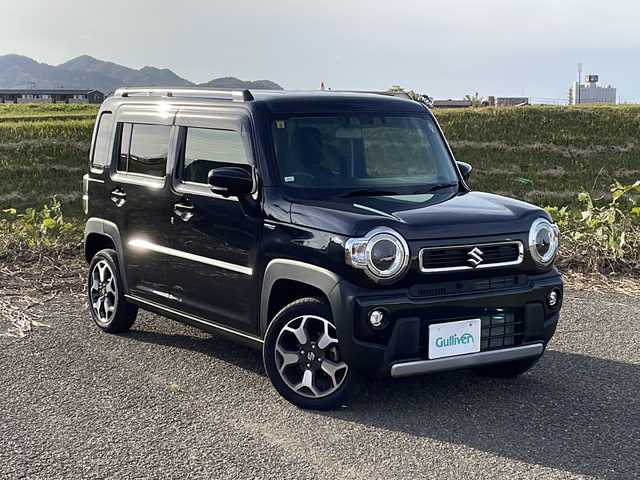 スズキ ハスラー HYBRID X ターボ 新潟県 2023(令5)年 1.5万km ブルーイッシュブラックパール3 4WD/純正メモリナビ/CD/DVD/BT/フルセグテレビ/全方位カメラ/ETC/衝突被害軽減ブレーキ/レーンキープアシスト/レーダークルーズコントロール/シートヒーター /パドルシフト/ステアリングスイッチ/コーナーセンサー/スマートキー/プッシュスタート/LEDヘッドライト/オートライト/オートハイビーム/フォグランプ/純正15インチアルミホイール