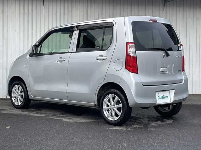 スズキ ワゴンＲ FX 長野県 2012(平24)年 9.6万km シルキーシルバーメタリック ４WD/純正メモリナビ/シートヒーター/純正14インチアルミ/アイドリングストップ/保証書・取説