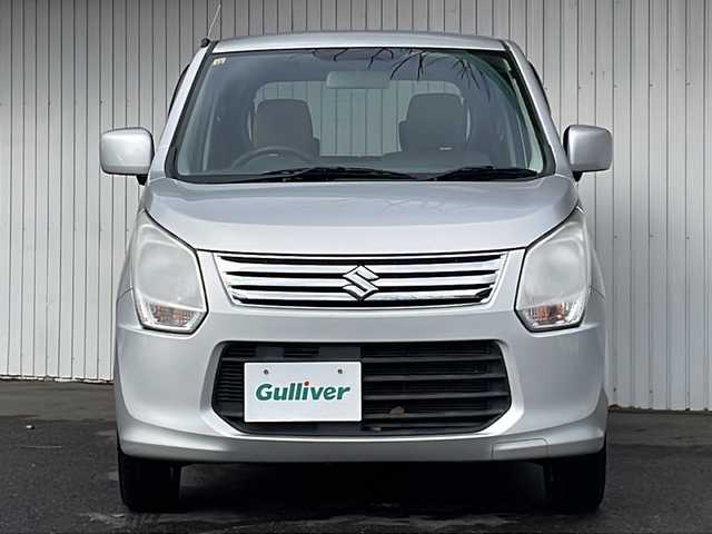 スズキ ワゴンＲ FX 長野県 2012(平24)年 9.6万km シルキーシルバーメタリック ４WD/純正メモリナビ/シートヒーター/純正14インチアルミ/アイドリングストップ/保証書・取説