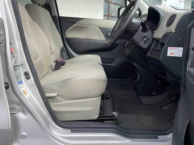 スズキ ワゴンＲ FX 長野県 2012(平24)年 9.6万km シルキーシルバーメタリック ４WD/純正メモリナビ/シートヒーター/純正14インチアルミ/アイドリングストップ/保証書・取説