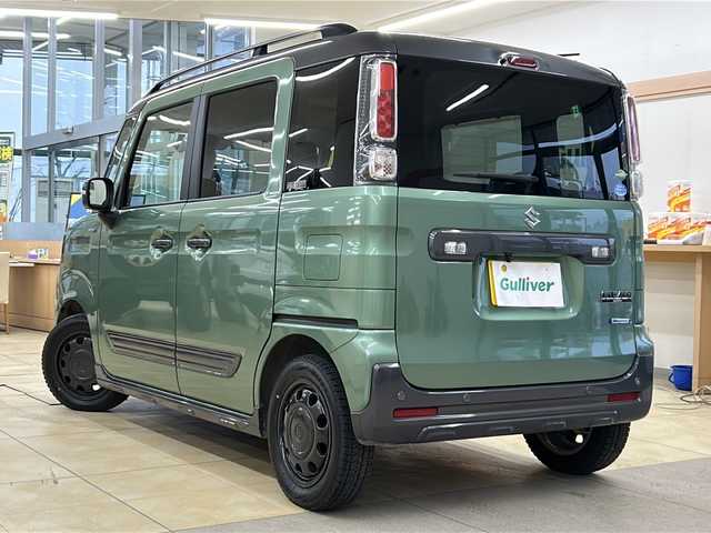 スズキ スペーシア ギア HYBRID XZ 道央・札幌 2019(令1)年 3.6万km ツールグリーンパールメタリック/ガンメタリック2トーンルーフ ・社外ナビ/フルセグTV/DVD/CD/SD/BT/・バックカメラ/・ドライブレコーダー/・両側パワースライドドア/・衝突被害軽減ブレーキ/・車線逸脱警報/・パーキングセンサー/・横滑り防止/・アイドリングストップ/・ETC/・前席シートヒーター/・LEDヘッドライト/・LEDフォグ/・プッシュスタート/・スマートキー/・ルーフレール/・電格ミラー